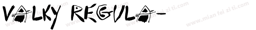 Valky Regula字体转换
